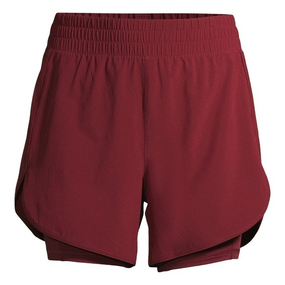 Avia Women's Running Shorts w Bike Liner Red XXL - Picture 1 of 6
